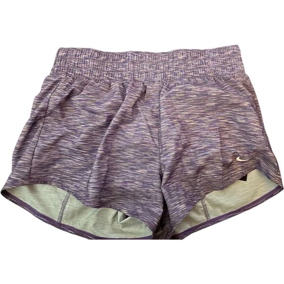 Nike Women's One Dri-FIT Mid-Rise 3" Brief-Lined Shorts, Purple, Medium - Picture 1 of 3